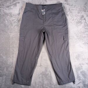 Social Standard by Sanctuary Cargo Pants Women's XXL Gray Cropped Stretch Jogger